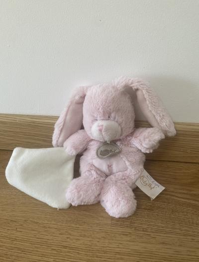 Peluche Lapin Rose BabyNat Doudou Mouchoir B�b�