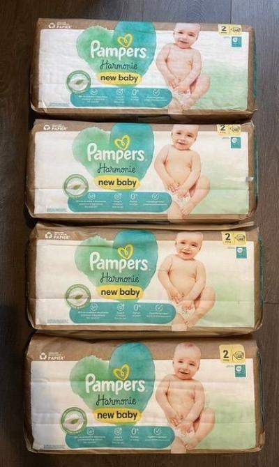 Pampers  Harmonie new Baby    192 Couches Taille 2 (4 � 8 KG) Culottes B�b�