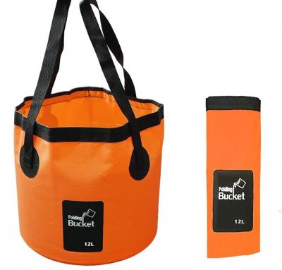 Seau � Eau Pliable, 12L Seau Pliable Portatif Conteneur De Stockage De Camping