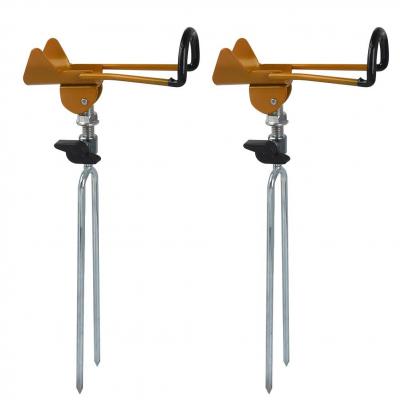 Support de Canne � P�che 2Pcs en Acier Inoxydable   R�glable � 360�
