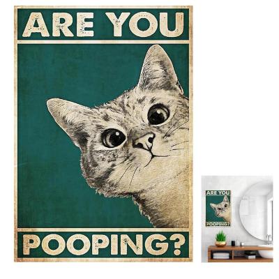 Affiche chat 30x40cm dr�le d�coration de la maison d�coration de chambre d'h�...