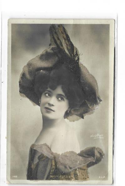 Op�ra Th��tre Femme Artiste 1900 Reutlinger Mlle Fleur Chapeau Paillettes