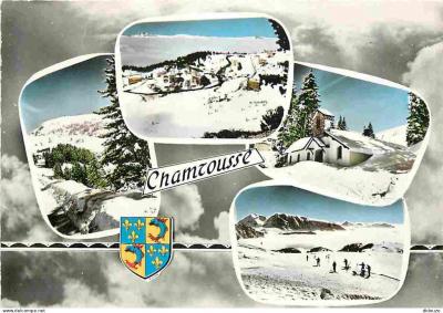 Carte Postale   38   Chamrousse   Multivues   Blasons   Mention Photographie V�r