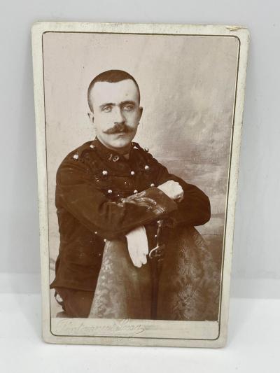 ANCIENNE PHOTOGRAPHIE CDV MILITAIRE SOLDAT DU 19e REGIMENT A N�MES
