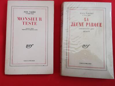 Paul VAL�RY    La jeune Parque, comment�e par Alain  1953  Monsieur Teste 1946