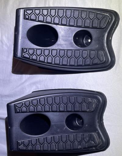 Lot de 2 cales de roue pour voiture, remorque ou caravane