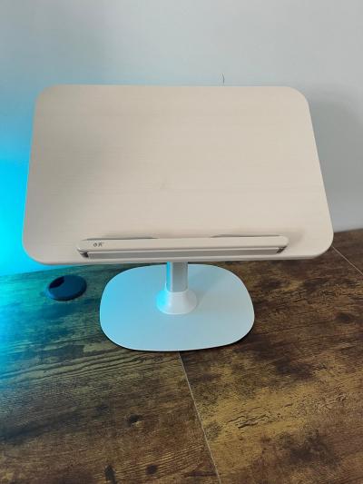 Support de lecture - Pupitre de bureau r�glableimitation bois clair