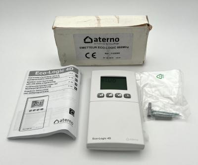 Thermostat Sans Fil ATERNO ECO LOGIC 4D Emetteur Chauffage 868Mhz Ref 7153050