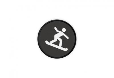 Patch insigne imprim� fer � repasser snowboard embl�me neige