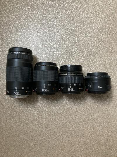 Lot Objectifs Canon EF
