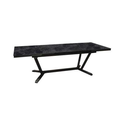Table de jardin   Rectangulaire   Extensible   Structure en aluminium   Jusqu'a