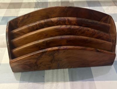 PORTE LETTRES   CLASSEUR   TRIEUR DE BUREAU   RONCE DE NOYER