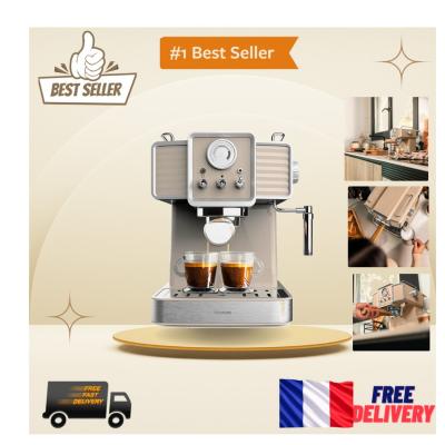 Cafetiere Expresso R�tro 1350W avec 20 Bars   Preparez Cappuccinos Parfaits