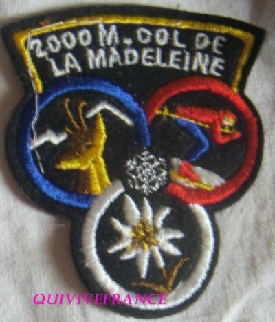 SK2635   TISSU PATCH SKI 2000M COL DE LA MADELEINE
