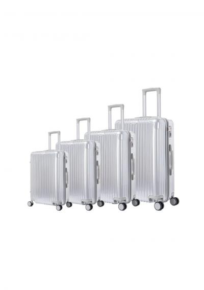 Set de 4 Valises Rigides Argent ABS-PC   Bagage Cabine   Soute Roulettes 360�