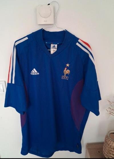 Maillot Football Vintage Zidane Equipe De France Football Taille L ann�e 2000