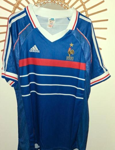 Maillot Equipe De France Football 1998 Vintage Adidas Taille Xl