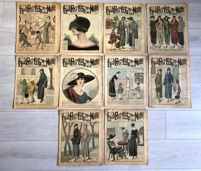 10x Revues Compl�tes LE PETIT ECHO DE LA MODE Ann�es 1922 & 1923
