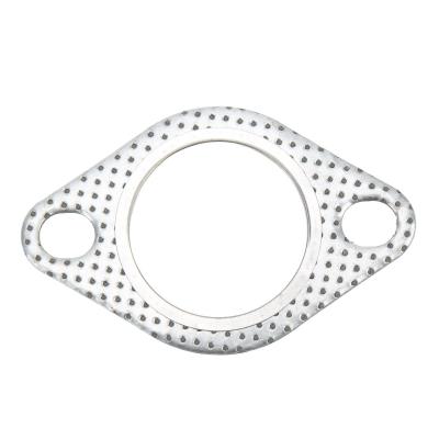 Joint d'�chappement de 1,75 pouce, joint de � 2 trous en acier Collecteur