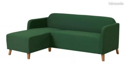 Housse ikea LINAN�S canap� 3 places m�ridien, Vissle vert fonc� 405.644.03