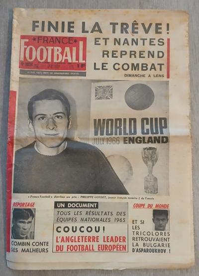 Journal 1966 FRANCE FOOTBALL 1034 Classement des meilleurs fran�ais  A la une
