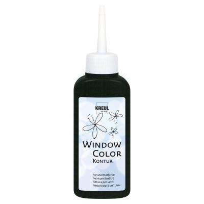 42774   Window Color Peinture contour pour fen�tre Noir Flacon de 80 ml