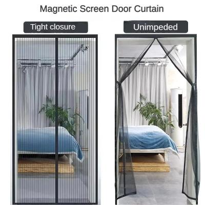 Rideau moustiquaire magn�tique fermeture automatique fen�tre ventilation