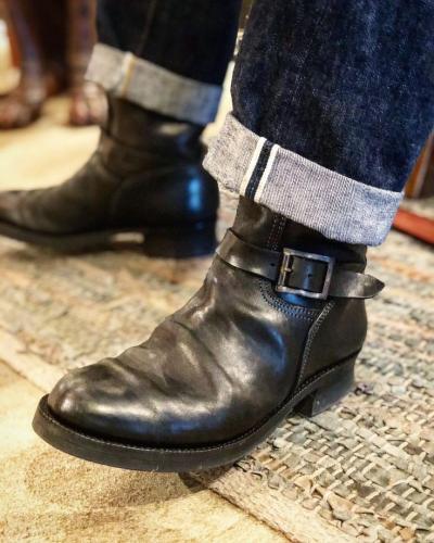 Motor (Moto) Dress Engineer Boots (9) (Japan) Hand dyed Horsebutt Skoob Buco...