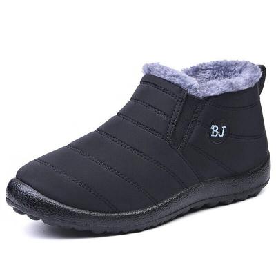 Men's Waterproof Snow Boots Outdoor Fur Shoes