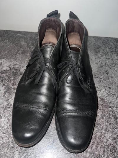 Clark's Lace Up Leather Ankle Boots For Men Size 41 EU UK7 Very Good Condition