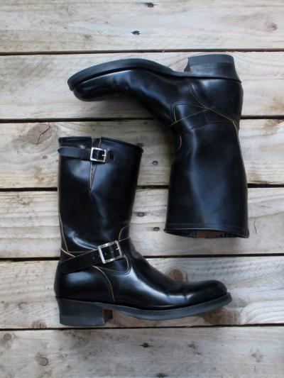 Lot de bottes d'ing�nieur Biltbuck.269 9 (Japon) cuir de direction - bout plat - skoob...