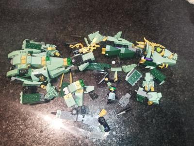 Lego dragon d'acier le Lloyd ninjago incomplet