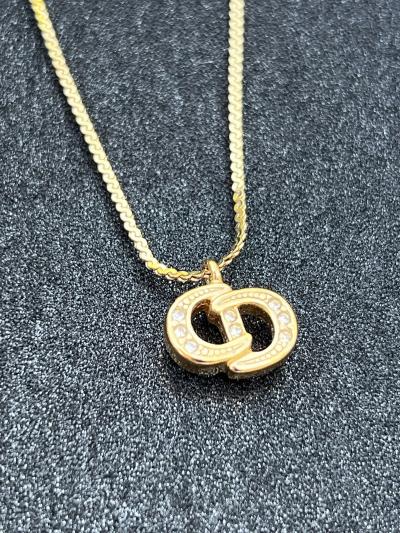 Dior collier CD plaqu� or
