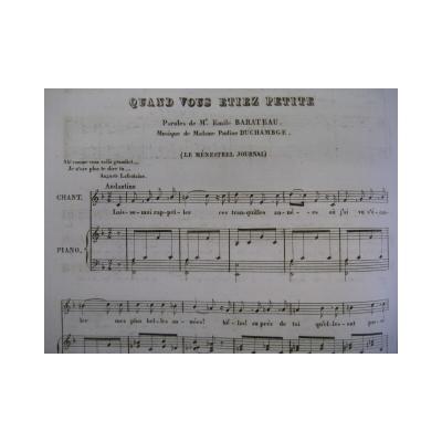 Duchambge Pauline Quando Si Sono Stati Piccolo Piano Canta 1834