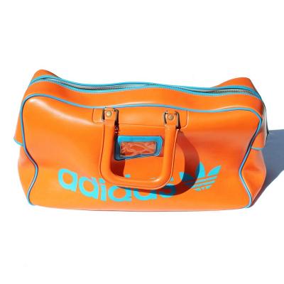 Sac de sport vintage Adidas orange - made by MFS France - ann�es 1970