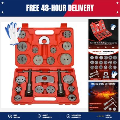 8MILELAKE Disc Brake Caliper Compressor Wind Back Tool 24pc Professional Caliper