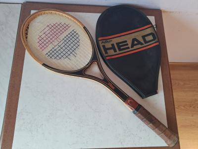 HEAD vilas AMF raquette de tennis en bois vintage,EN MAIN PROPRE.
