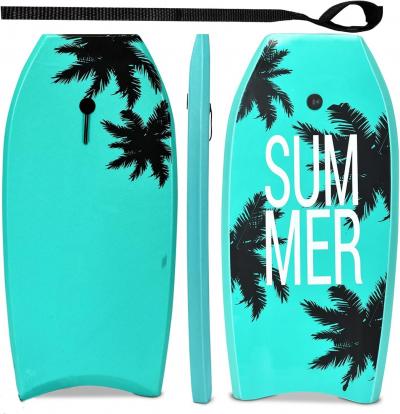 HOMHOMASIS Bodyboard Planche de natation, surf avec corde de traction 90 cm