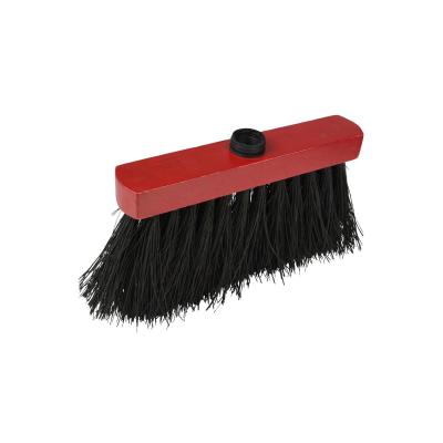 T�te de Balai Bois Fibres Naturelles de Piassava, Rouge-Noir, Rouge-Noir