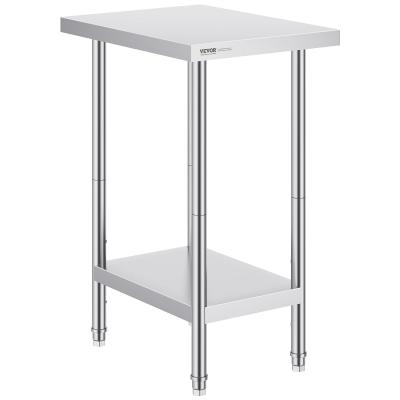 Table de Travail en Acier Inoxydable avec Plateau 61 x 45,7 x 86,4 cm