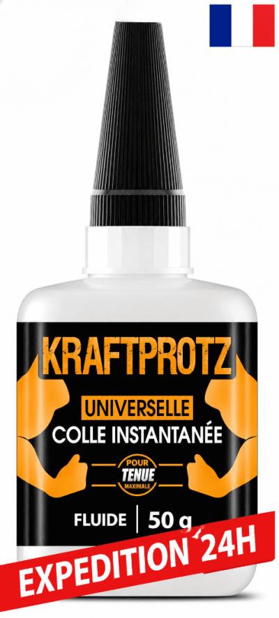Colle Forte Extra Fluide 50g KRAFTPROTZ Super Glue Plastique M�tal Bois Verre