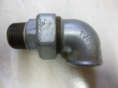 Raccord union coud�  1�1-4  DN 32  M-F  acier galvanis�     Neuf