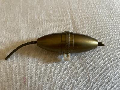 Ancien Interrupteur �lectrique ZEPPELIN OLIVE restauration lampe vintage bronze