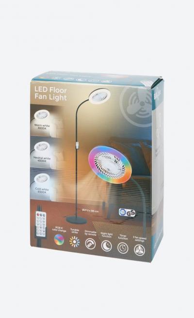Ventilateur sur pied lumineux