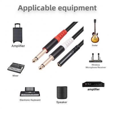 Adaptateur Audio 3.5mm 6.5mm Jack 6.35 Femelle M�le C�ble enceinte monitoring