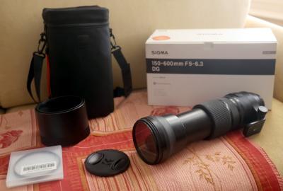 Sigma 150 600mm F5 6.3 DG OS HSM monture  Canon en parfait etat contemporary