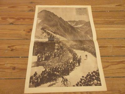 CYCLISME DECOUPE REVUE 116 SOMMET COL du TOURMALET au dos DESSIN de PELLOS
