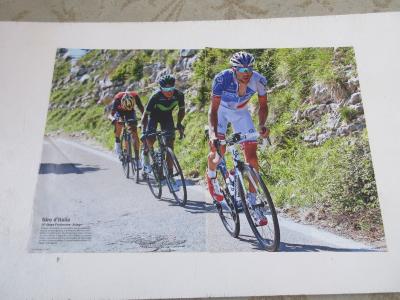 CYCLISME DECOUPE REVUE 129 Thibaut PINOT Nairo QUITANA GIRO 2017 MONTEE de FOZA
