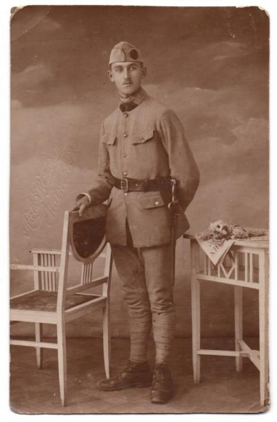 CPh Militaria   Soldat en uniforme   Atelier Rembrandt, Mainz 1923