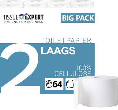 Lot De 64 Rouleaux De Papier Toilette Double �paisseur 100 % Cellulose Super Dou